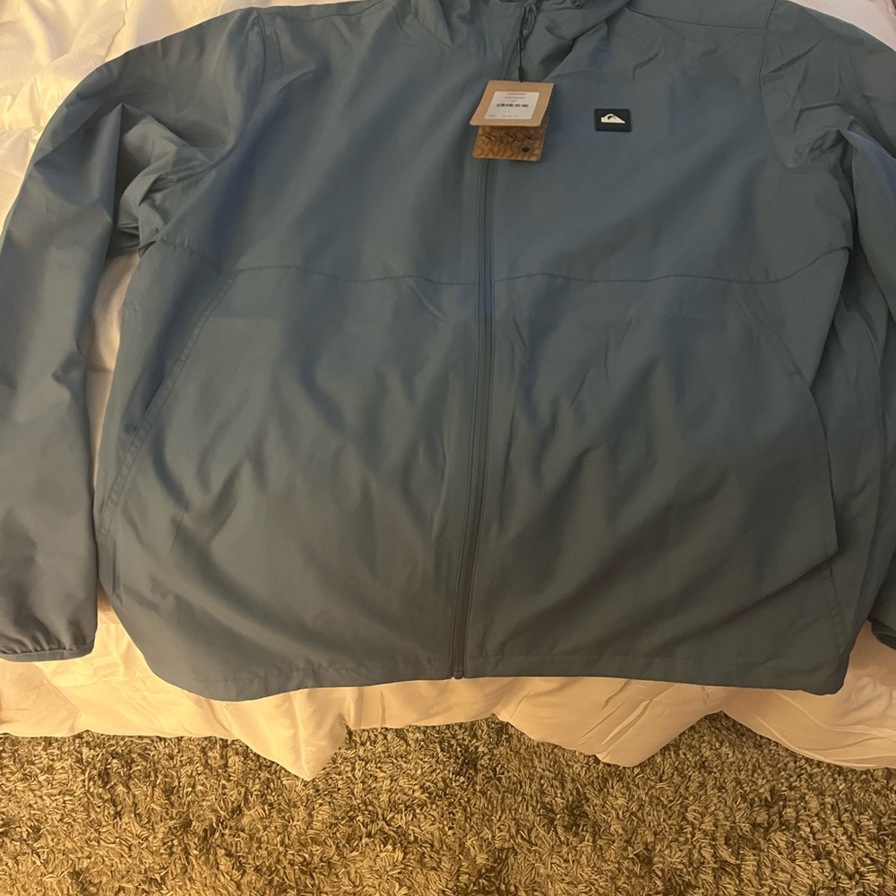 Quiksilver Men's Light Blue Windbreaker